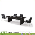 Melamine meeting desk with wire management